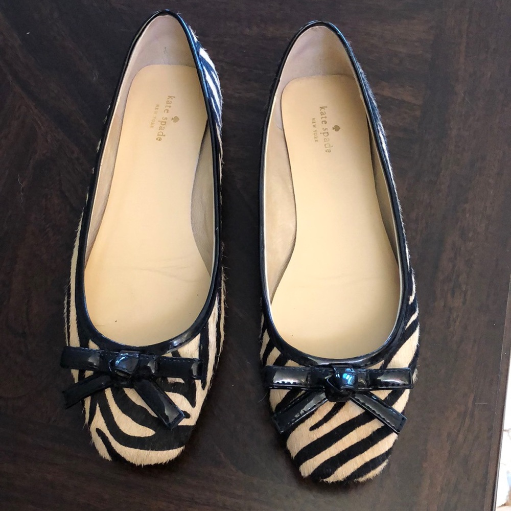 Kate Spade Zebra Flats